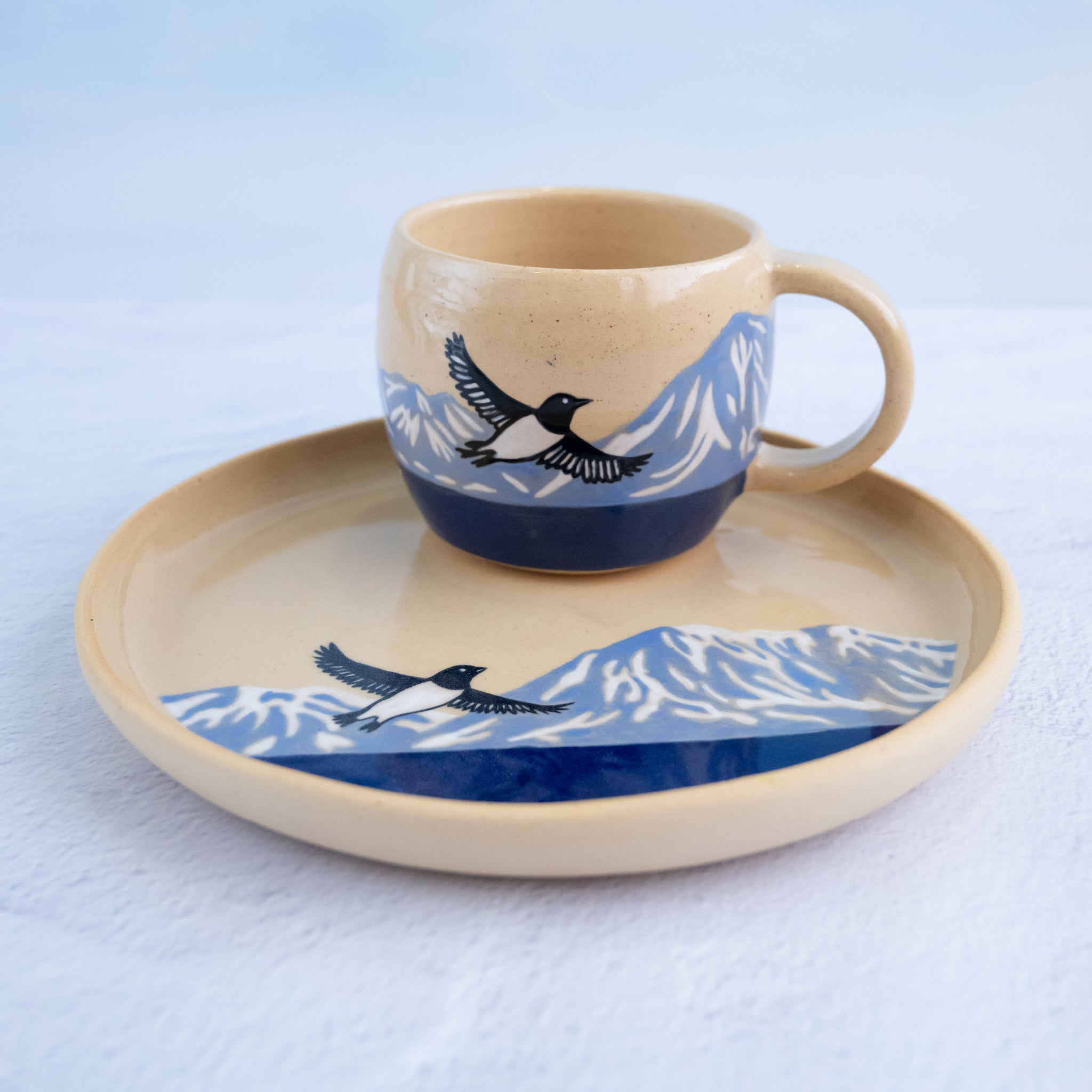 Set Little Auk - Plato pequeño y Taza