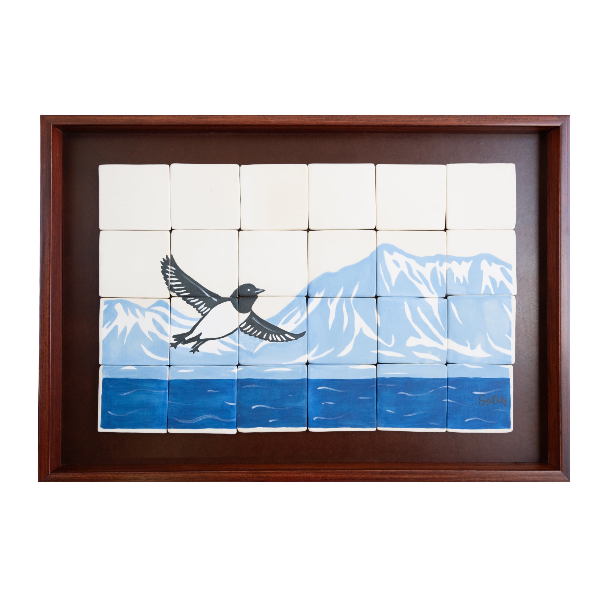 Mural Escultórico Little Auk