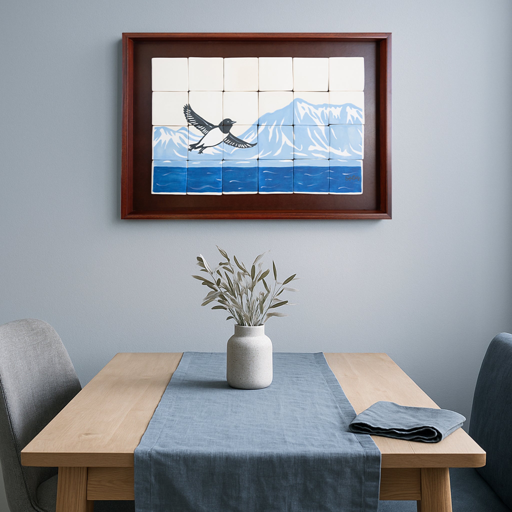 Mural Escultórico Little Auk