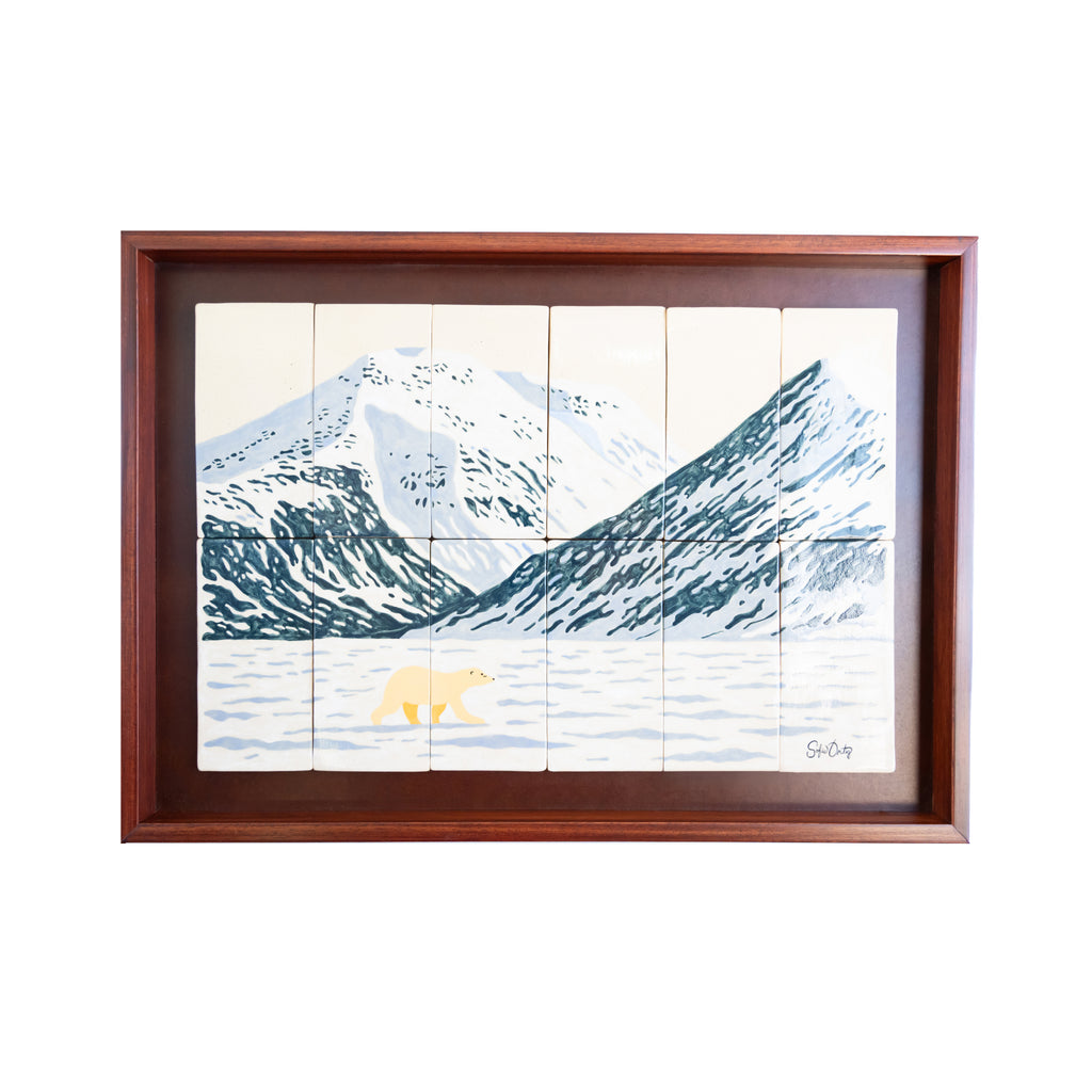 Mural Escultórico Oso Polar