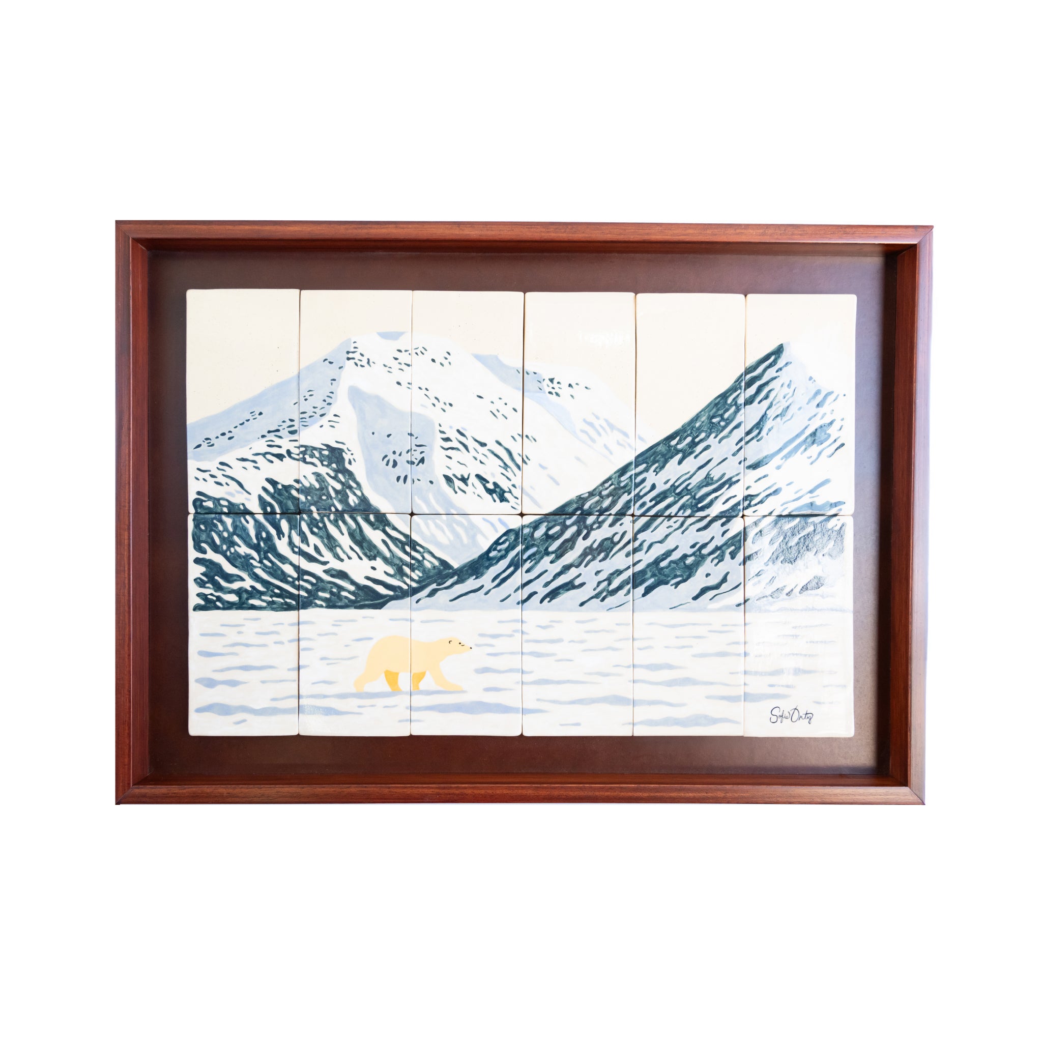 Mural Escultórico Oso Polar