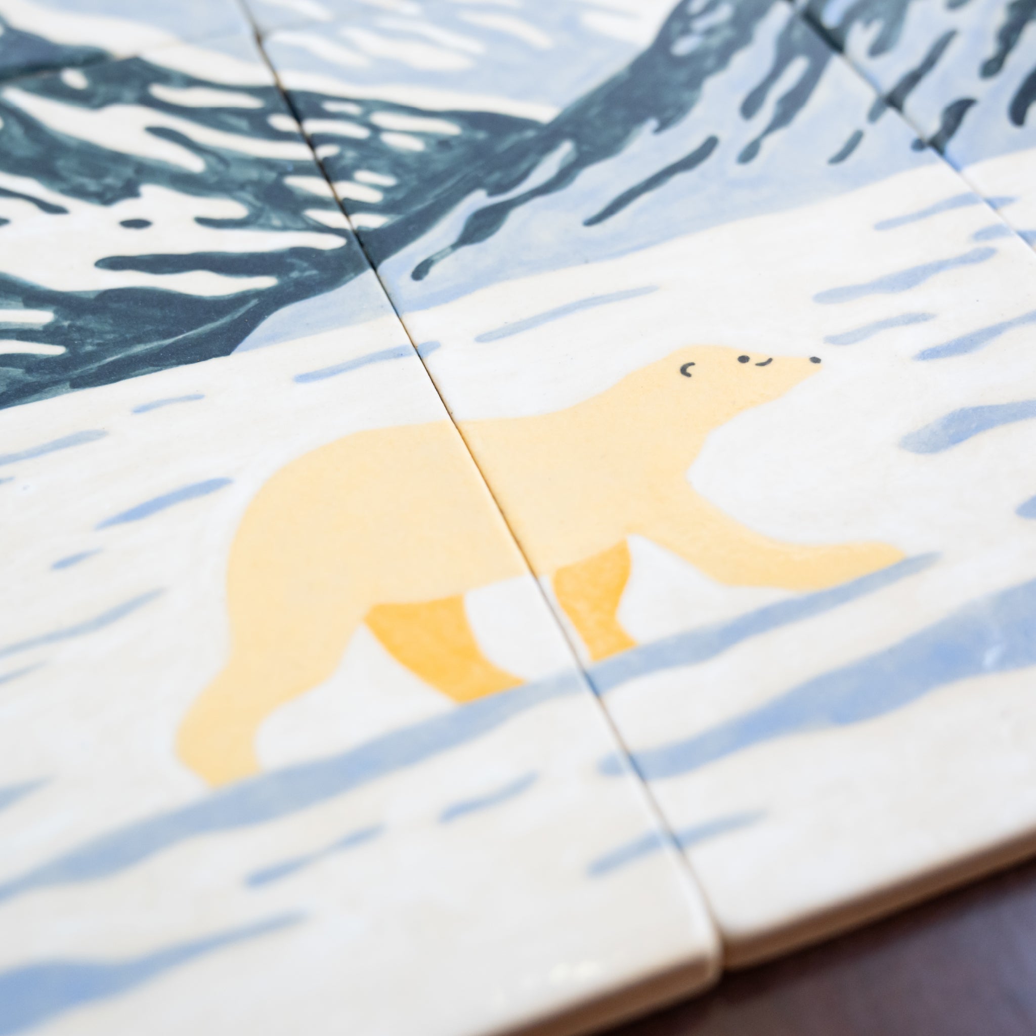 Mural Escultórico Oso Polar