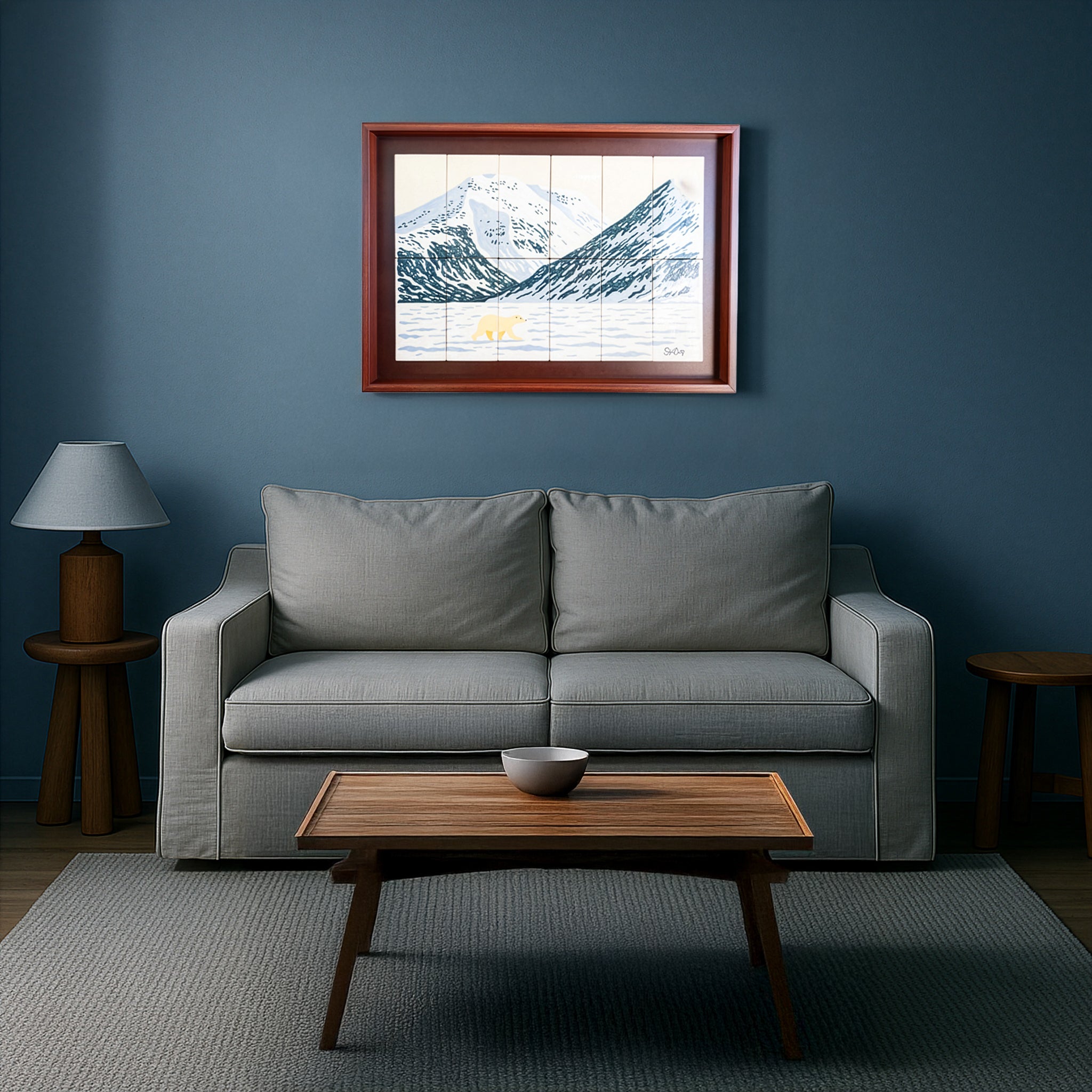 Mural Escultórico Oso Polar